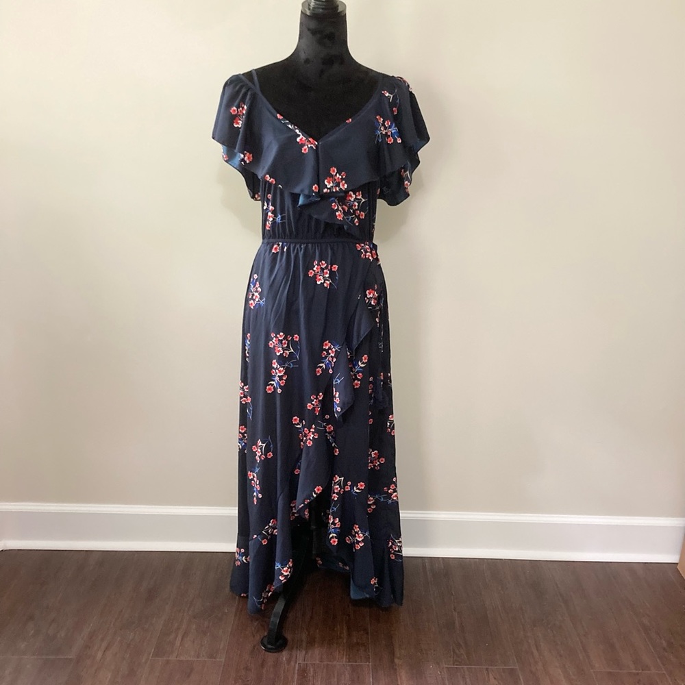 Indulge Blue Floral Maxi Dress